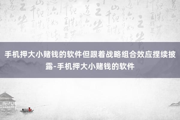 手机押大小赌钱的软件但跟着战略组合效应捏续披露-手机押大小赌钱的软件