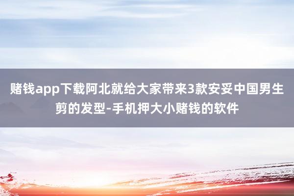 赌钱app下载阿北就给大家带来3款安妥中国男生剪的发型-手机押大小赌钱的软件