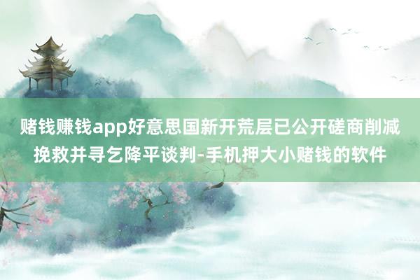 赌钱赚钱app好意思国新开荒层已公开磋商削减挽救并寻乞降平谈判-手机押大小赌钱的软件