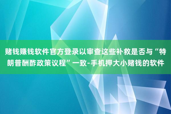 赌钱赚钱软件官方登录以审查这些补救是否与“特朗普酬酢政策议程”一致-手机押大小赌钱的软件