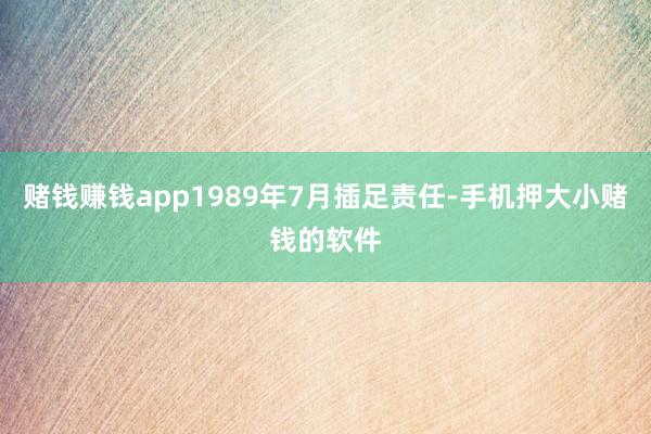 赌钱赚钱app1989年7月插足责任-手机押大小赌钱的软件