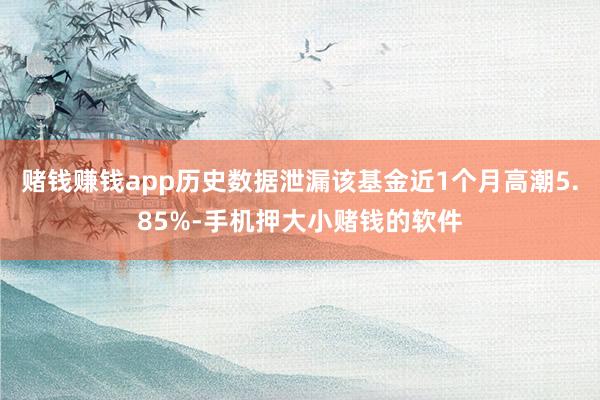 赌钱赚钱app历史数据泄漏该基金近1个月高潮5.85%-手机押大小赌钱的软件