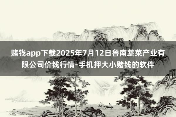 赌钱app下载2025年7月12日鲁南蔬菜产业有限公司价钱行情-手机押大小赌钱的软件