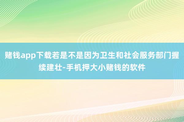 赌钱app下载若是不是因为卫生和社会服务部门握续建壮-手机押大小赌钱的软件