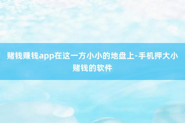 赌钱赚钱app在这一方小小的地盘上-手机押大小赌钱的软件
