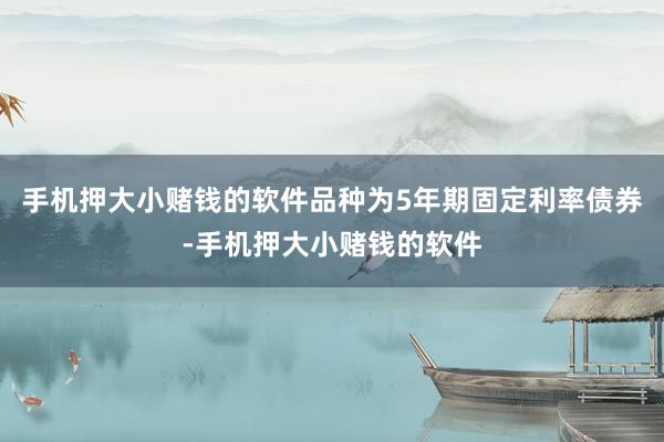 手机押大小赌钱的软件品种为5年期固定利率债券-手机押大小赌钱的软件