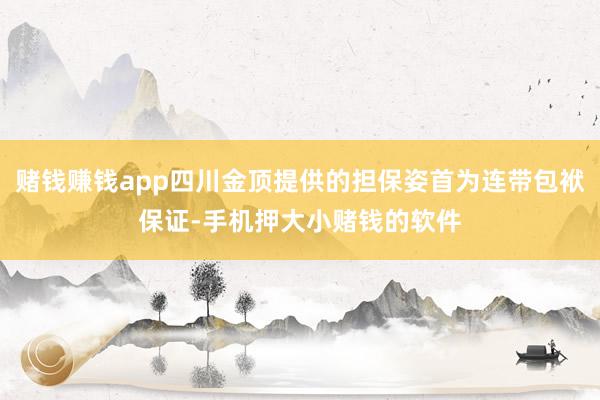 赌钱赚钱app四川金顶提供的担保姿首为连带包袱保证-手机押大小赌钱的软件