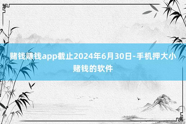 赌钱赚钱app截止2024年6月30日-手机押大小赌钱的软件