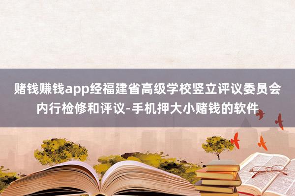 赌钱赚钱app经福建省高级学校竖立评议委员会内行检修和评议-手机押大小赌钱的软件