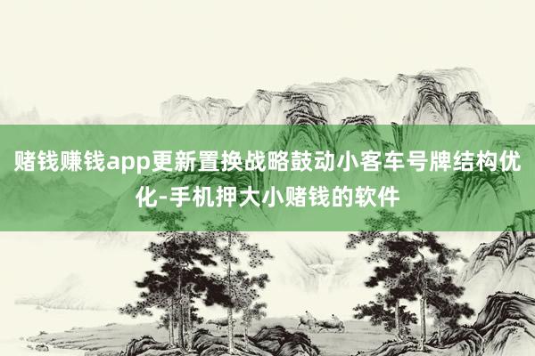 赌钱赚钱app更新置换战略鼓动小客车号牌结构优化-手机押大小赌钱的软件