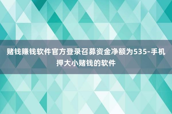赌钱赚钱软件官方登录召募资金净额为535-手机押大小赌钱的软件